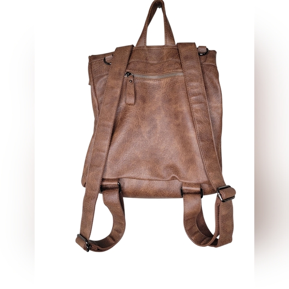 Urban Expression Lennon Faux-Leather Vegan Bagpack - Picture 2 of 3